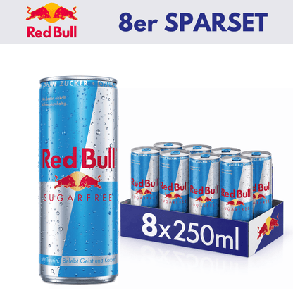 RedBull 8x Sugarfree 250ml 8x RedBull 250ml Sparset (versch. Sorten)