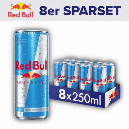 RedBull 8x Sugarfree 250ml 8x RedBull 250ml Sparset (versch. Sorten)