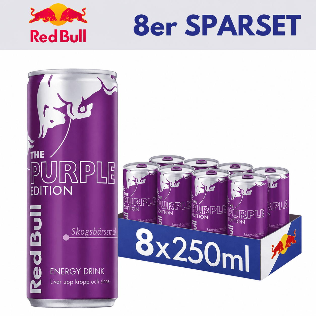 RedBull 8x The Purple Edition (Schweden) 250ml 8x RedBull 250ml Sparset (versch. Sorten)