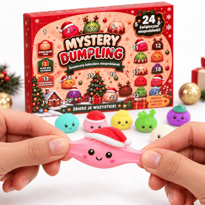 Mystery Squishy Dumpling Adventskalender 2026 (24 Türen mit Mini Dumpling Überraschungen)