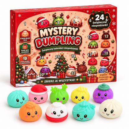Mystery Squishy Dumpling Adventskalender 2026 (24 Türen mit Mini Dumpling Überraschungen)