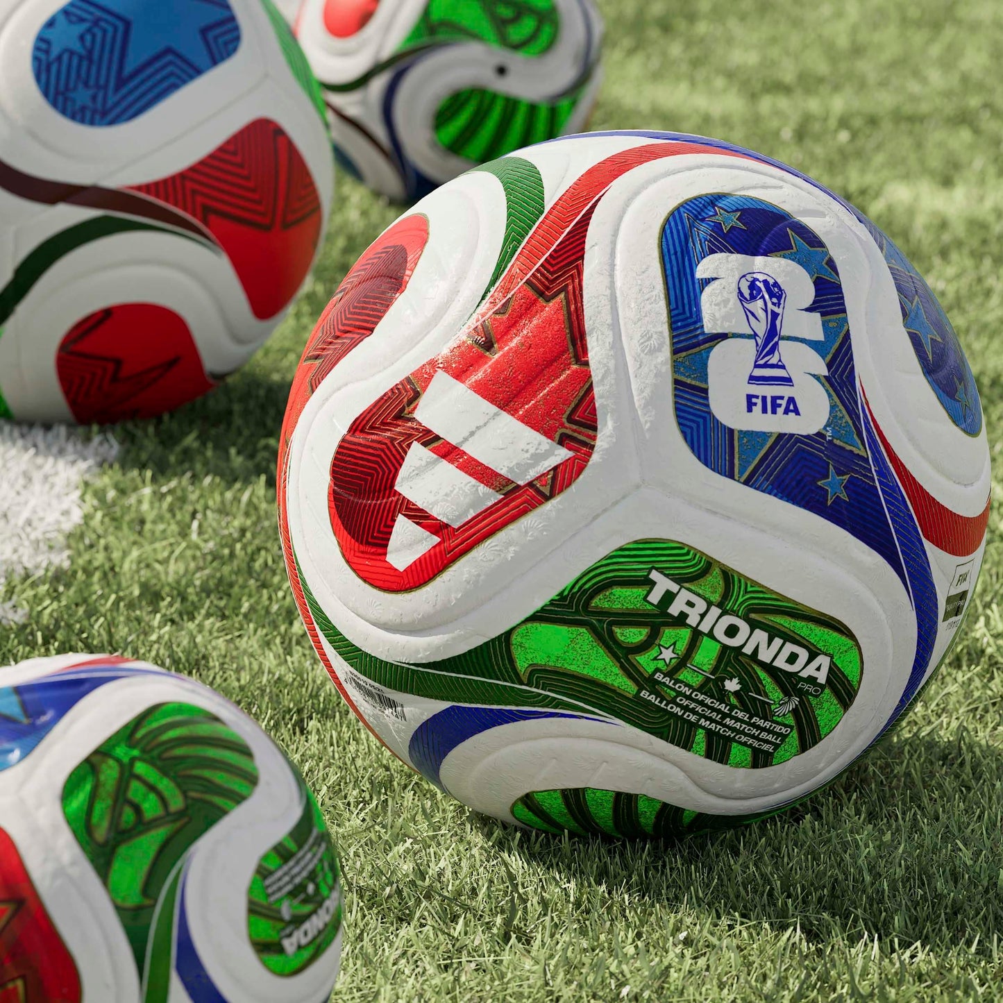 CandyPeak Adidas - World Cup WM 2026 Trionda Pro Spielball Weiss (offizieller Matchball)