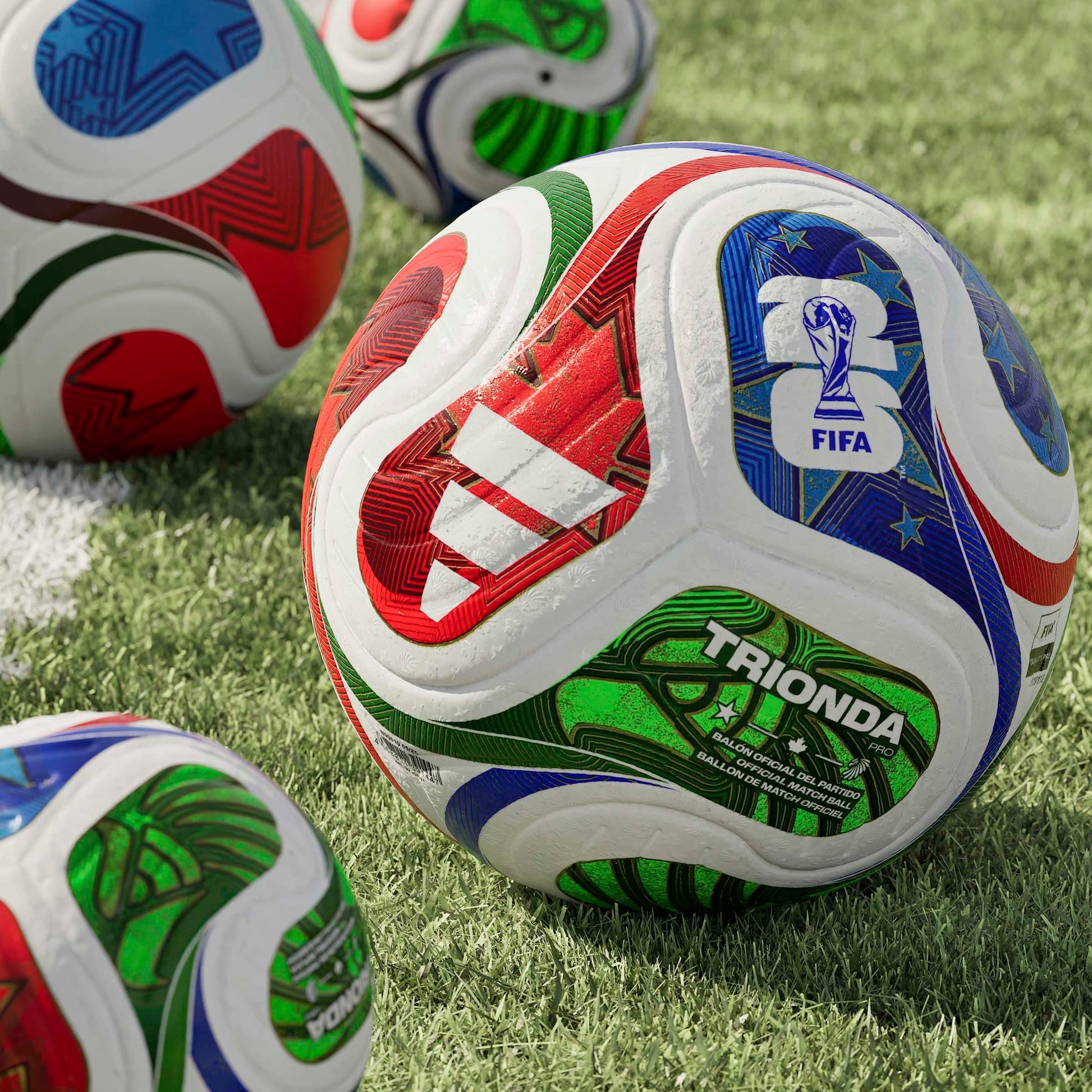 CandyPeak Adidas - World Cup WM 2026 Trionda Pro Spielball Weiss (offizieller Matchball)