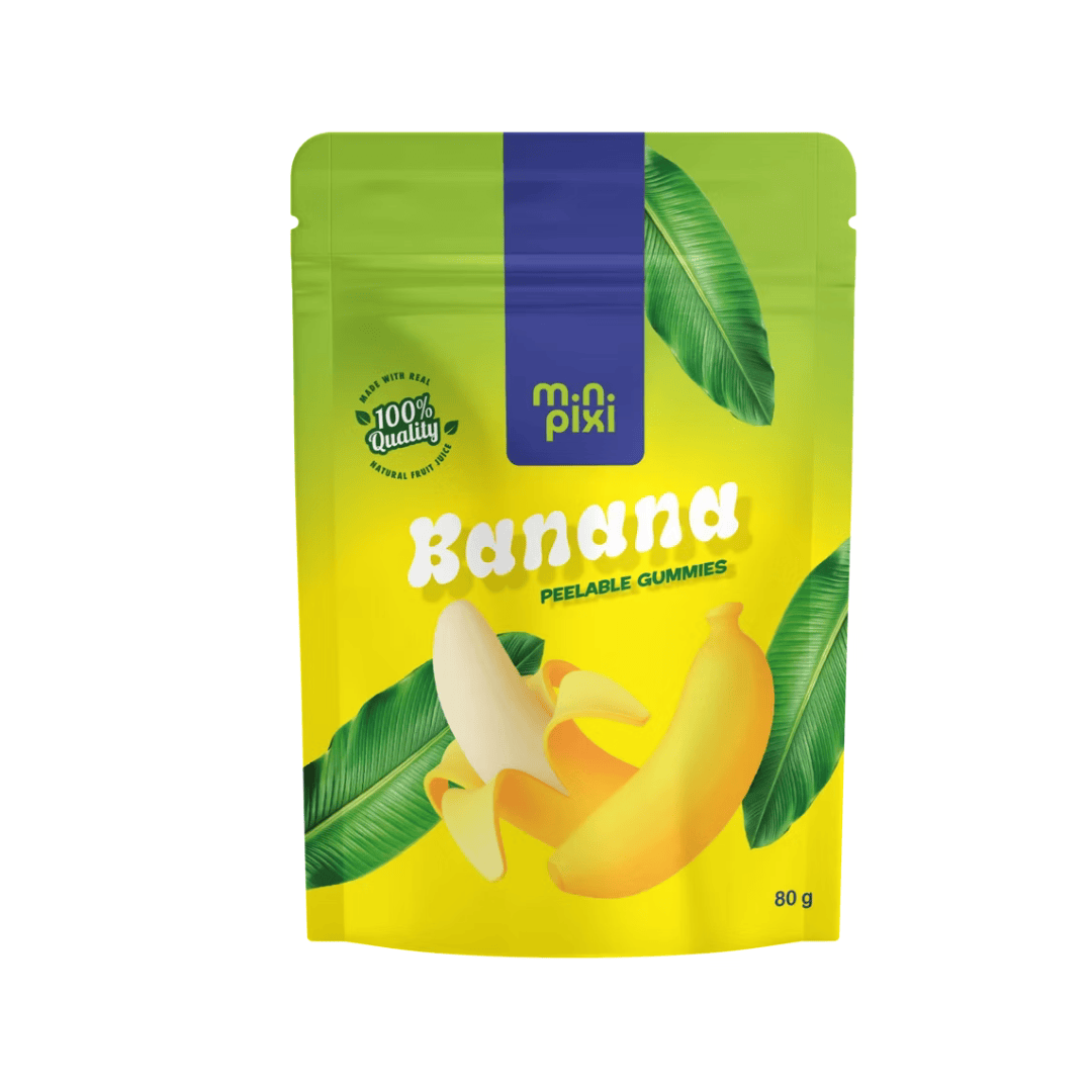 MiniPixi Banana 80g MiniPixi - Peelable Gummies 80g (versch. Sorten)