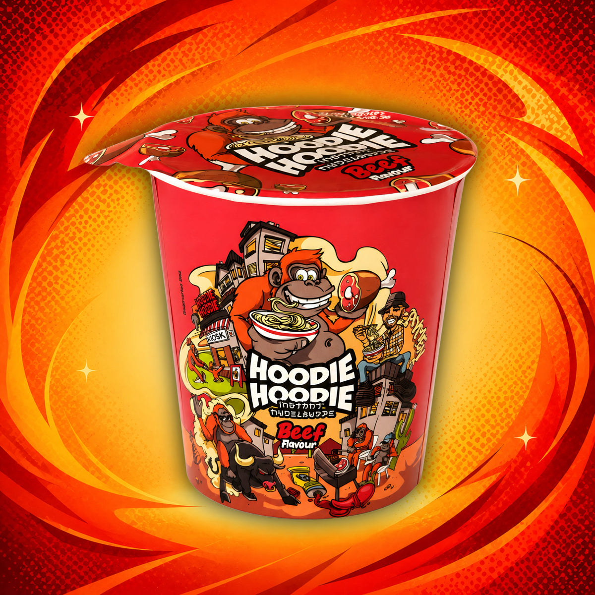 CandyPeak Beef 68g Hoodie Hoodie Instant-Nudelsuppe by Aymen 68g (versch. Sorten)