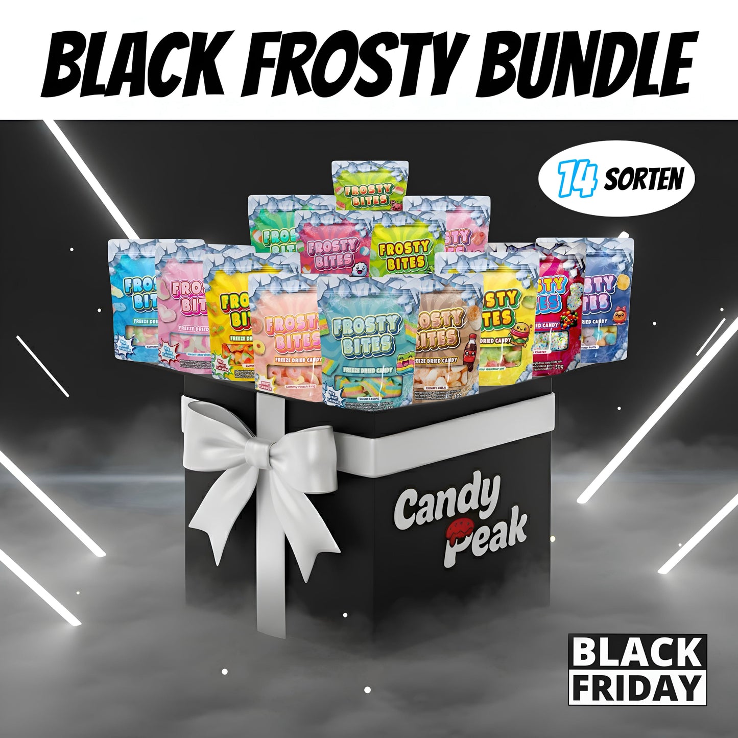 CandyPeak Black Frosty Bundle (14x gefriergetrocknete Frosty Bites)
