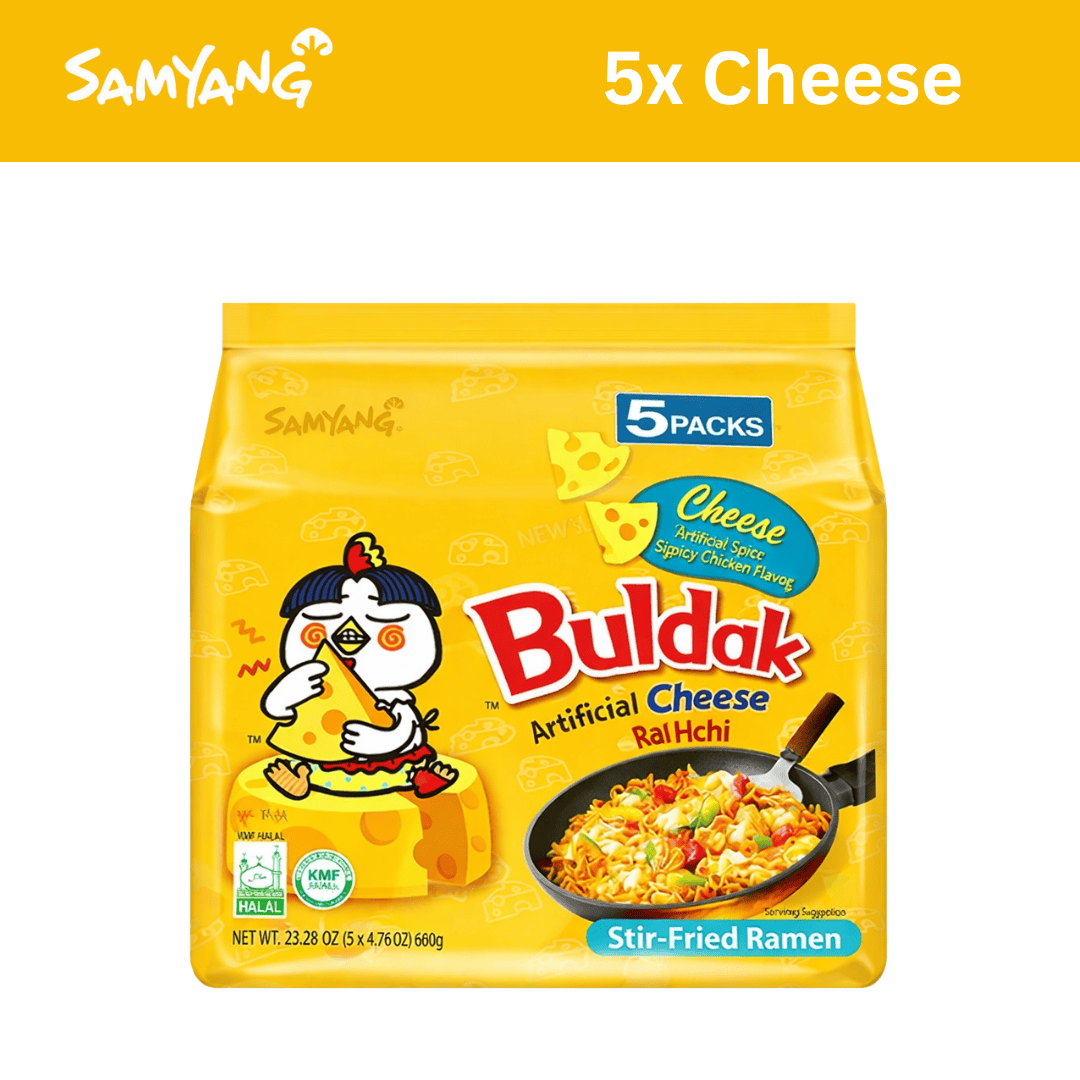SamYang Cheese 140g 5x Samyang Buldak 140g Vorratspack (versch. Sorten)