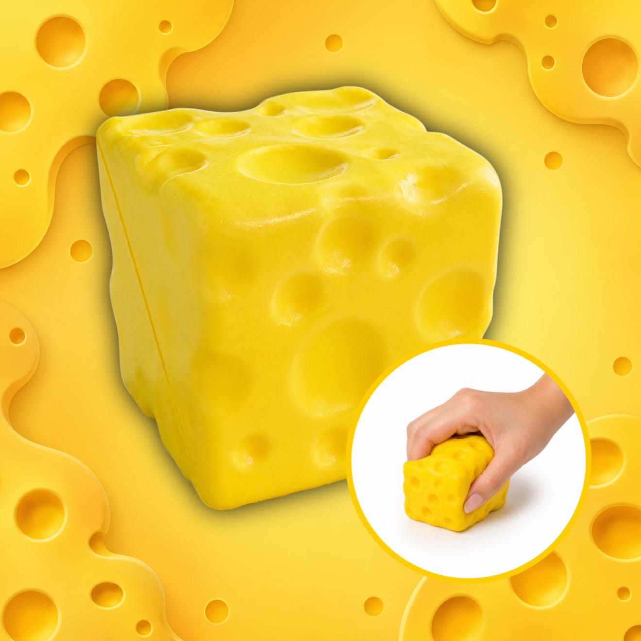 CandyPeak Cheese Cube Squishy Anti Stress Spielzeug
