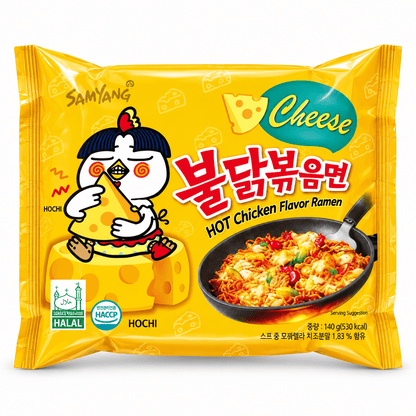 SamYang Cheese Hot Chicken 140g SamYang Buldak 140g (versch. Sorten)