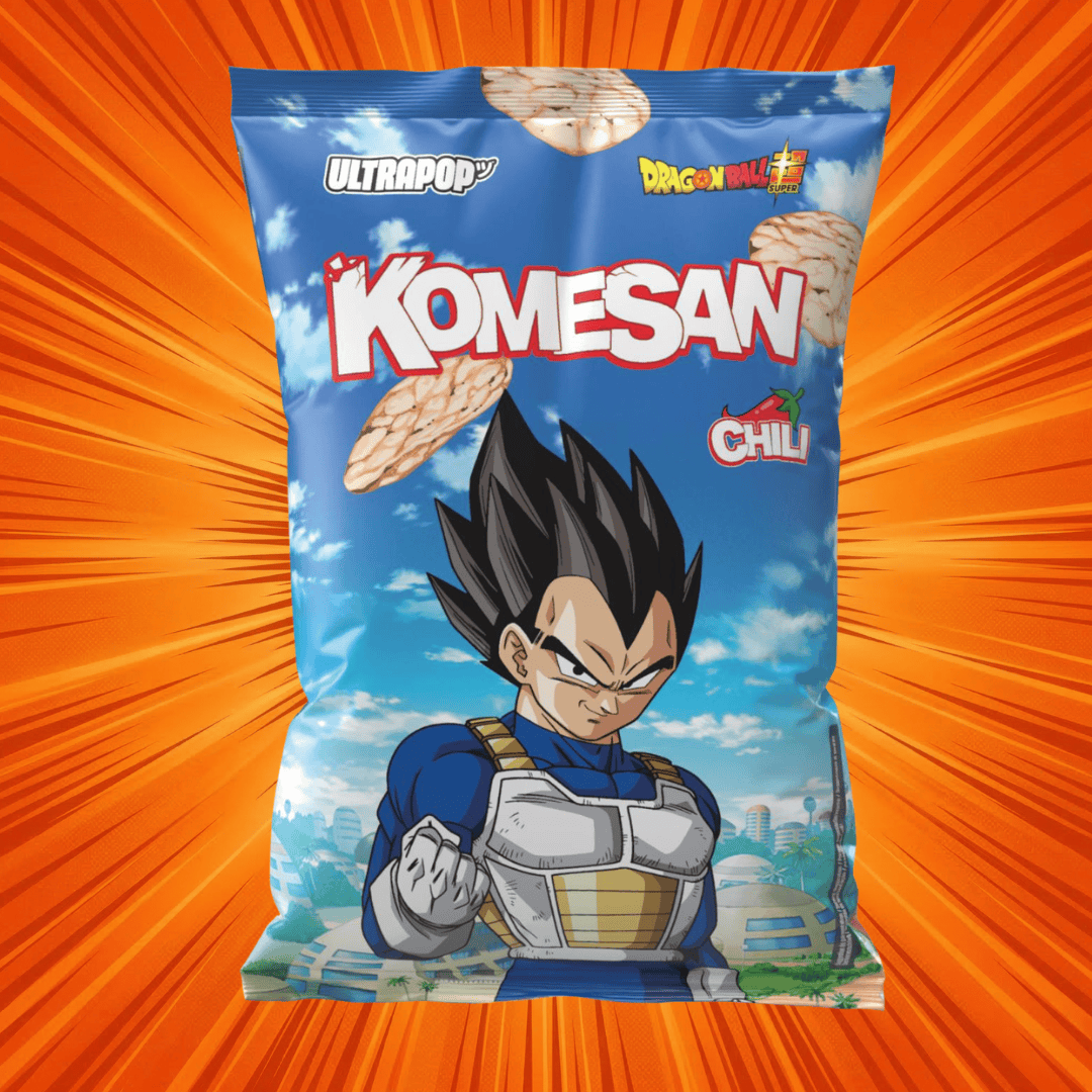 UltraPop Chili 60g (DragonBallZ) UltraPop - Komesan Reischips 60g (versch. Sorten)