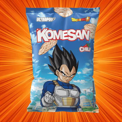 UltraPop Chili 60g (DragonBallZ) UltraPop - Komesan Reischips 60g (versch. Sorten)