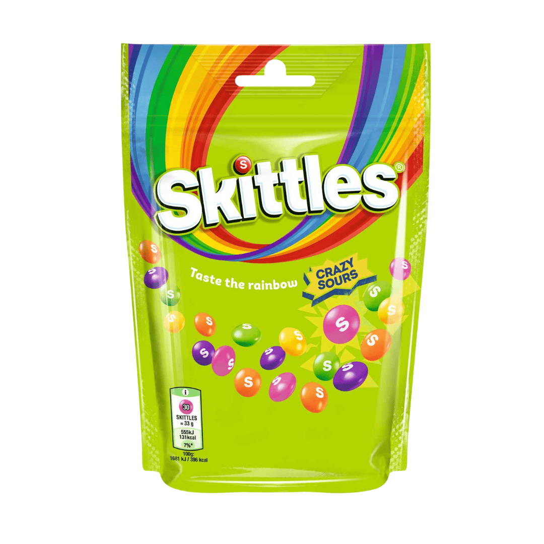 Skittles Crazy Sours 136g Skittles USA in versch. Sorten (8 außergewöhnliche Editionen)
