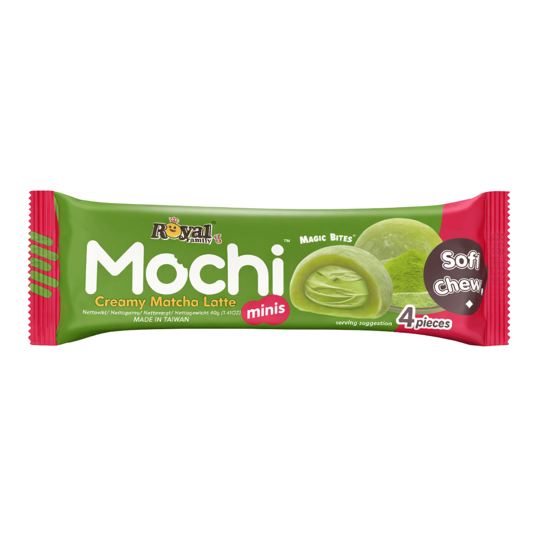 Royal Family Creamy Matcha Latte 40g RoyalFamily - Mochi Minis 4er Pack 40g (versch. Sorten)