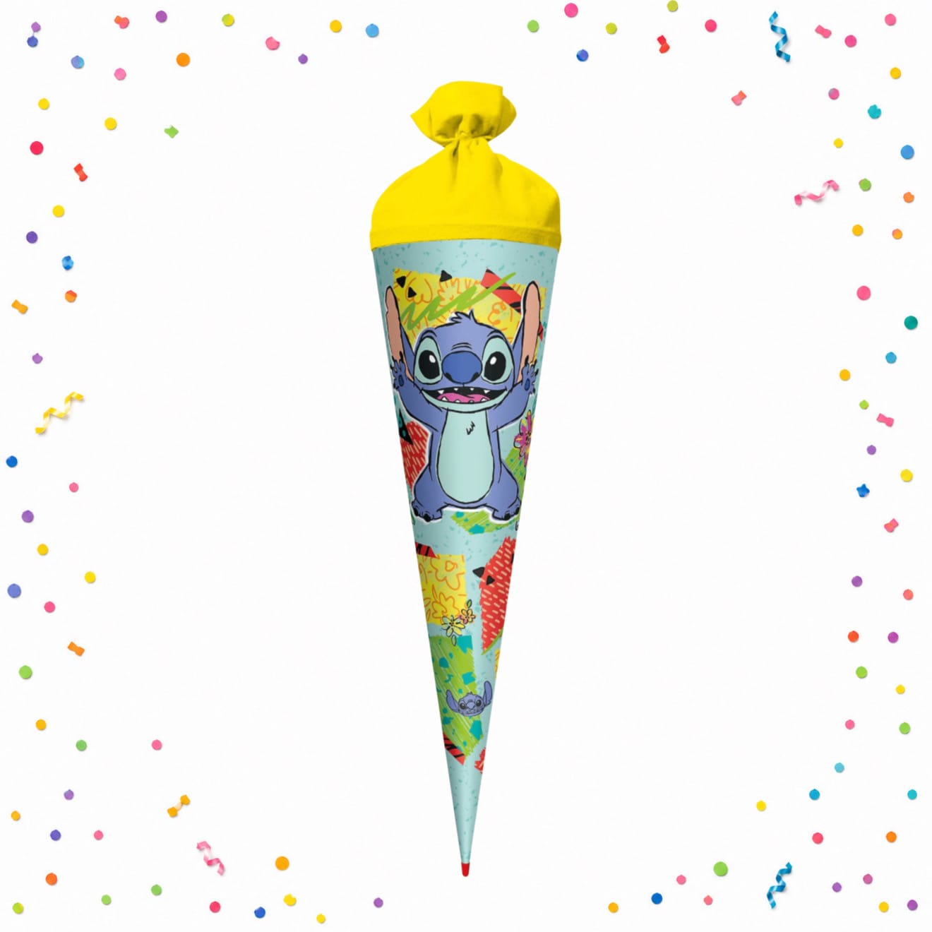 CandyPeak Disney Stitch 70cm Gefüllte Schultüte zur Einschulung/zum Verschenken (31 Artikel aus aller Welt)