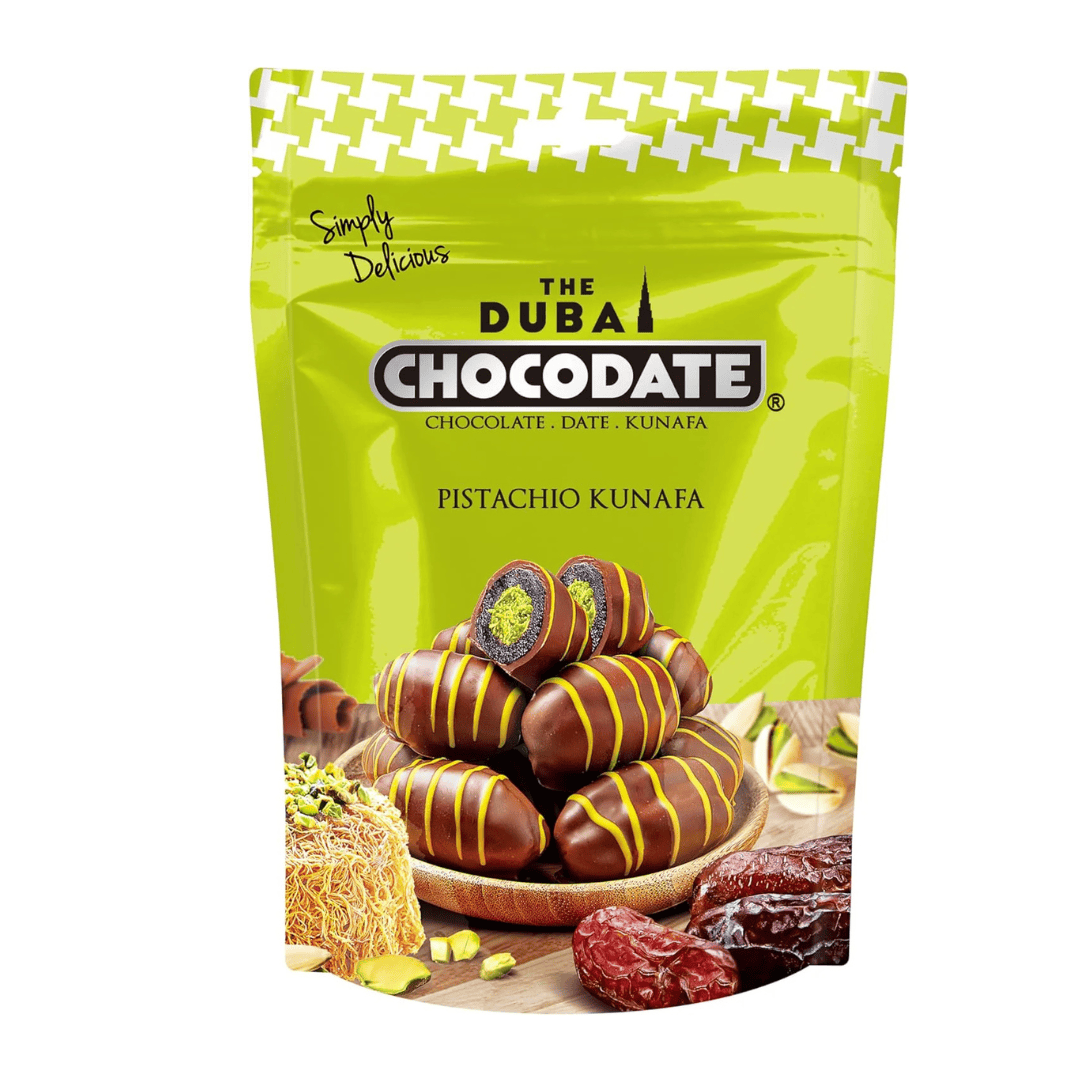 CandyPeak Dubai-Style Pistazie-Künefe 90g Chocodate - Datteln im Schokoladenmantel 90g (versch. Sorten)