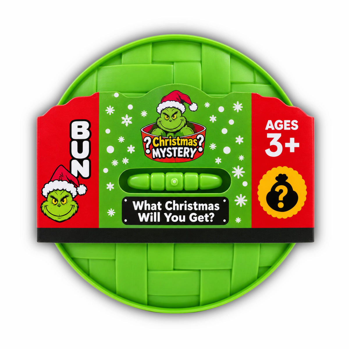 CandyPeak Einzeln Mystery Squishy Dumplings (Grinch Edition), Anti Stress Spielzeug, 100% Glitter Edition garantiert