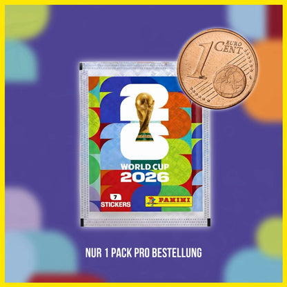 Panini Einzeln Panini FIFA World Cup WM 2026 Sammelsticker (7 Sticker je Pack)