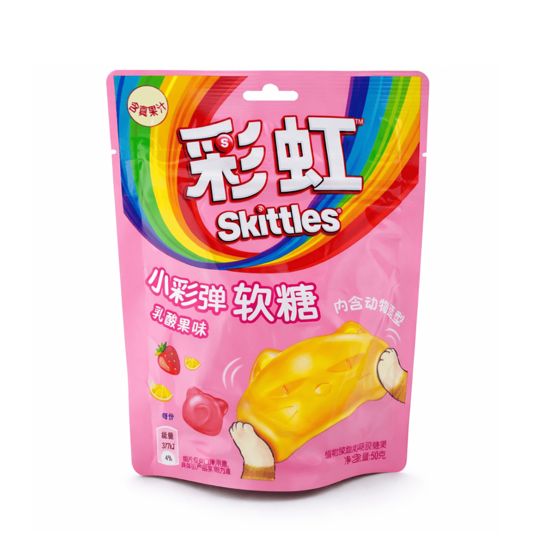 Skittles Erdbeere-Joghurt 50g Skittles - Soft Candy Asia 50g (versch. Sorten)