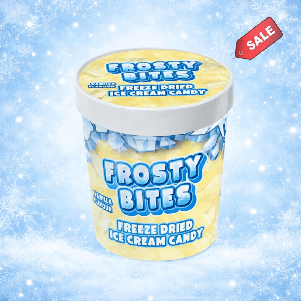 Frosty Bites Freeze Dried Ice Cream Vanilla Gefriergetrocknete Frosty Bites 50g (versch. Sorten)