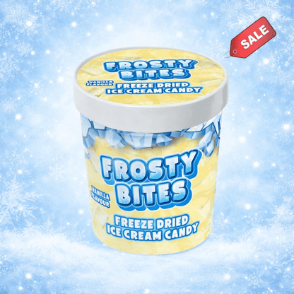 Frosty Bites Freeze Dried Ice Cream Vanilla Gefriergetrocknete Frosty Bites 50g (versch. Sorten)