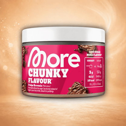 More Nutrition Fudge Brownie 150g More Nutrition Chunky Flavour Geschmackspulver 90g/150g (versch. Sorten)
