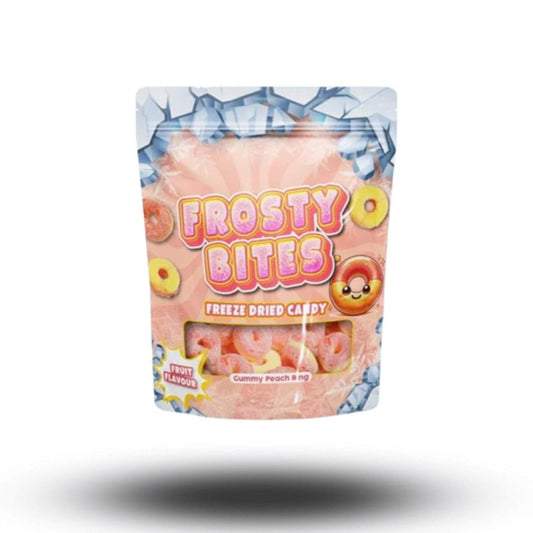 Frosty Bites Gefriergetrocknete Frosty Bites Gummy Peach Rings 50g