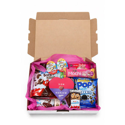 CandyPeak Gefüllte Muttertags-Geschenkbox (14 Snacks aus aller Welt)
