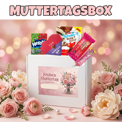 CandyPeak Gefüllte Muttertags-Geschenkbox (14 Snacks aus aller Welt)
