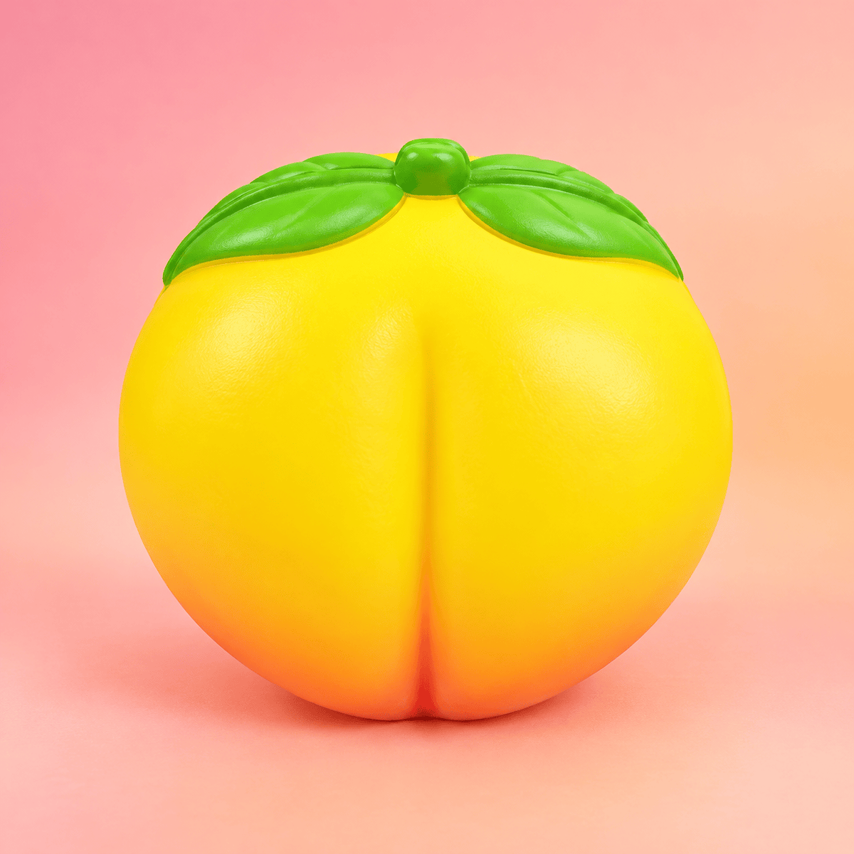 CandyPeak Gelb Peach XXL Peach Squishy Anti Stress Spielzeug (10×11 cm)