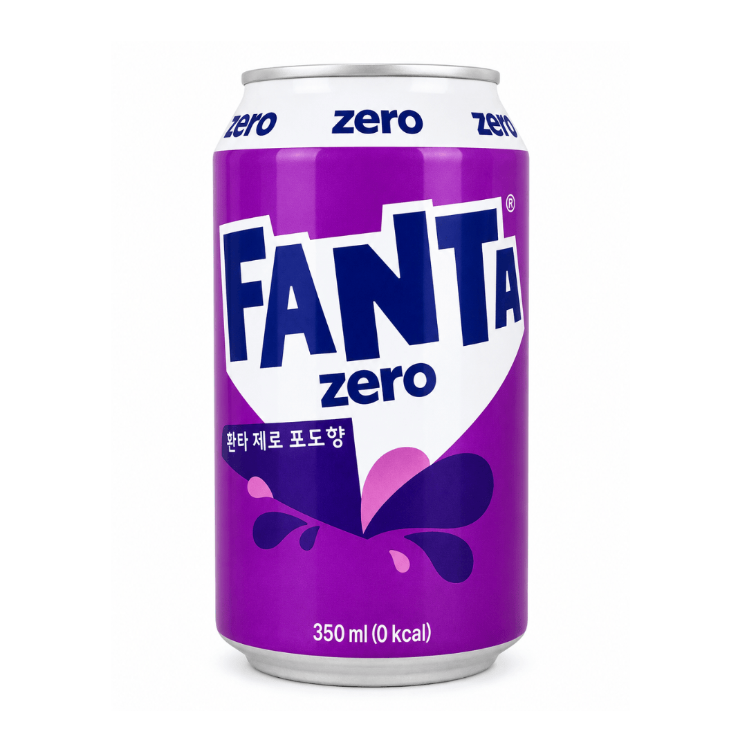 Fanta Grape Zero 350ml / Einzeln Fanta Zero Korea 350ml (versch. Sorten)