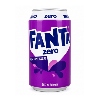 Fanta Grape Zero 350ml / Einzeln Fanta Zero Korea 350ml (versch. Sorten)