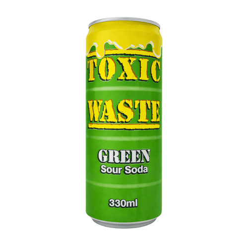 Toxic Waste Sour Soda 330ml (versch. Sorten) – Green Sour Soda 330ml