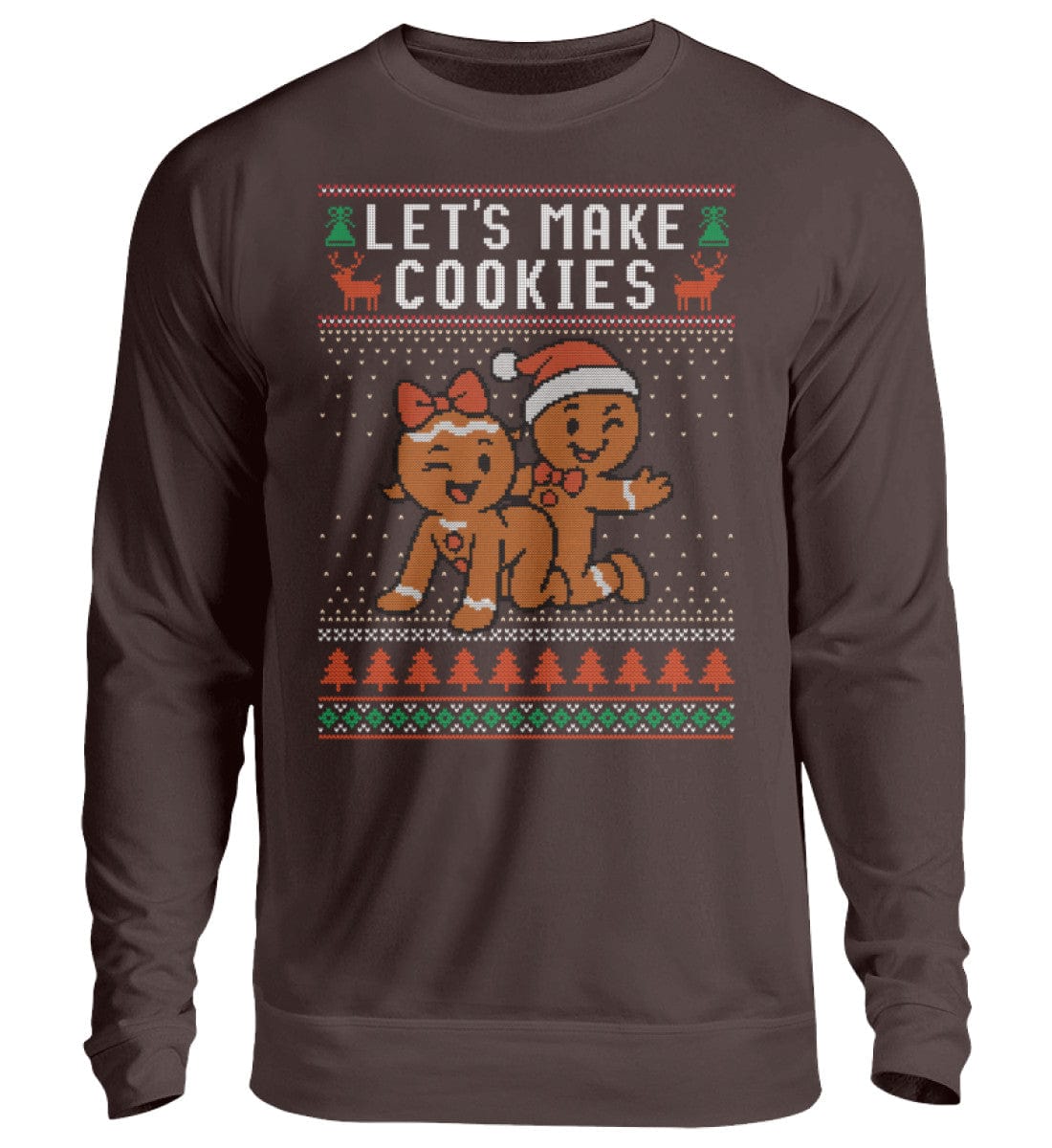 Shirtee Unisex Sweatshirt Hot Chocolate / XS UGLY SWEATER „Let's make cookies“  - Unisex Pullover