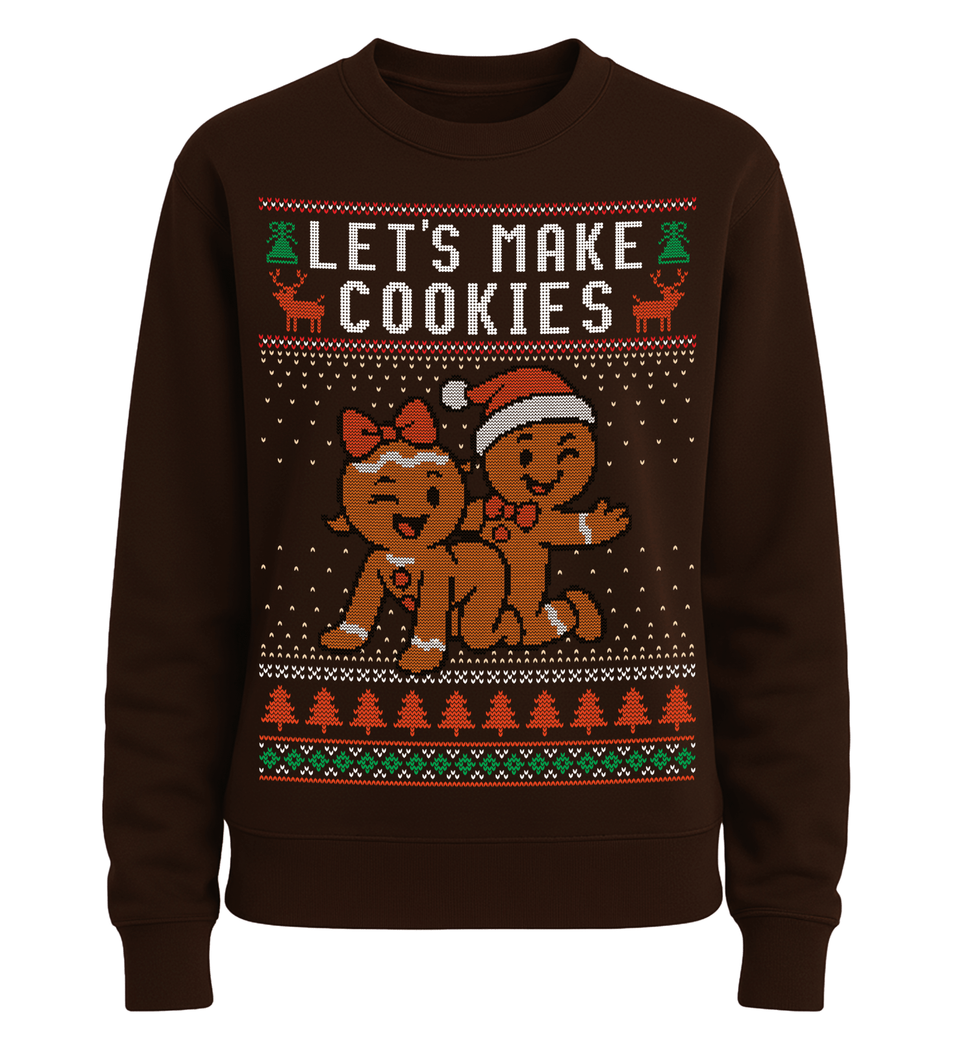 Shirtee Unisex Sweatshirt Hot Chocolate / XS UGLY SWEATER „Let's make cookies“  - Unisex Pullover