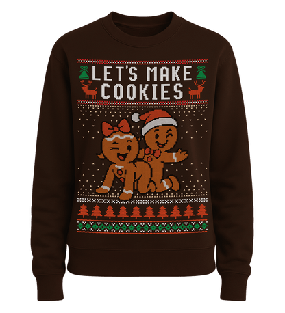 Shirtee Unisex Sweatshirt Hot Chocolate / XS UGLY SWEATER „Let's make cookies“  - Unisex Pullover