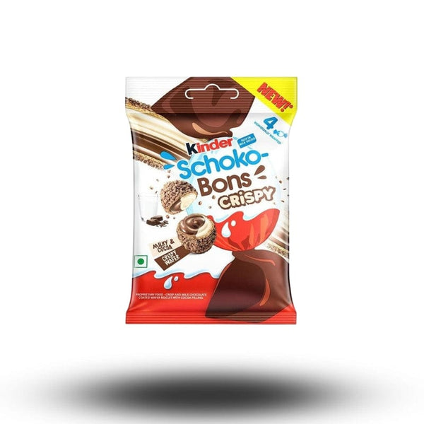Kinder Schoko-Bons Crispy 22,4 g – Knusprige Mini-Schokobons mit Milchcreme (MHD 04/2025)