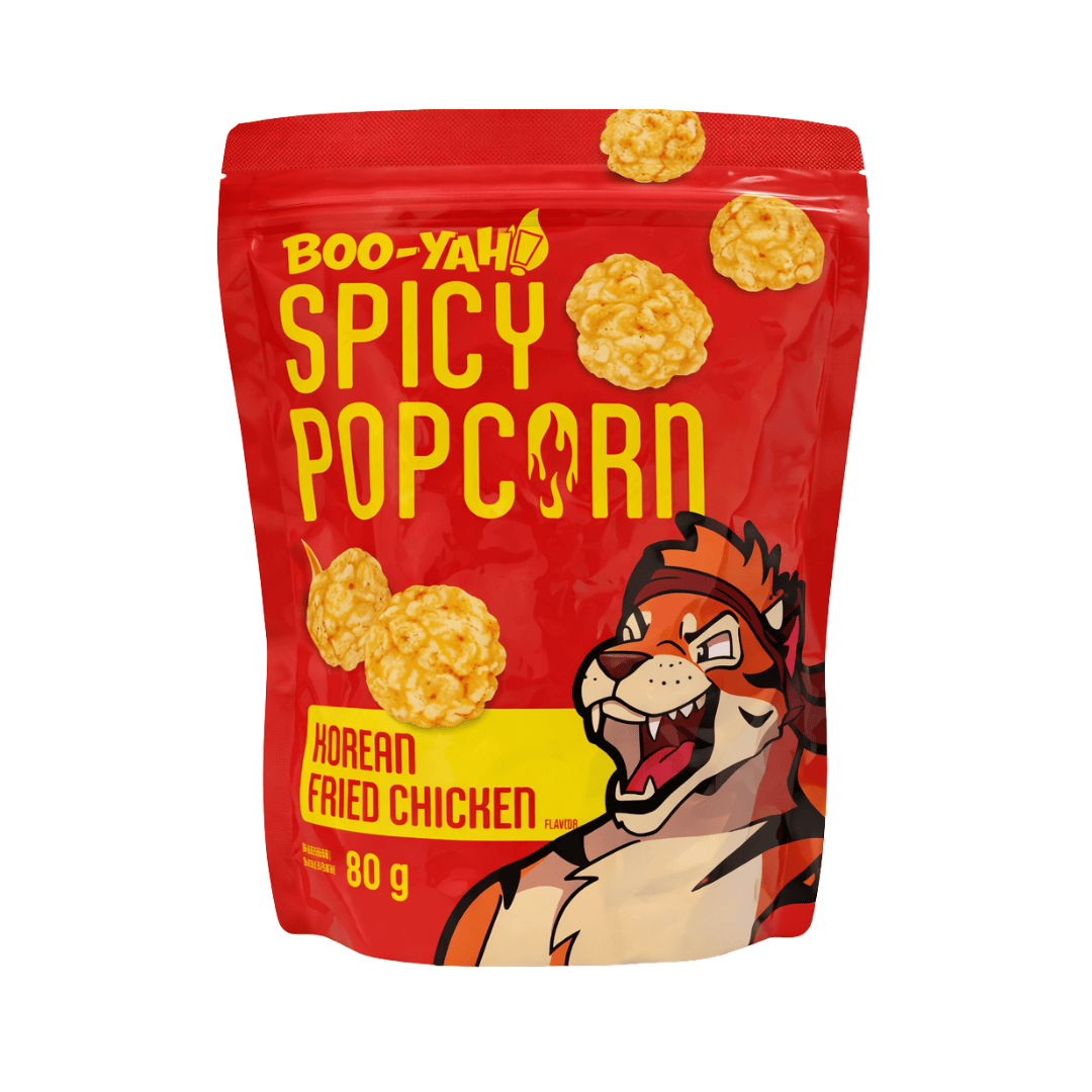 BooYah Korean Fried Chicken 80g Boo-Yah - Spicy Popcorn 80g (versch. Sorten)
