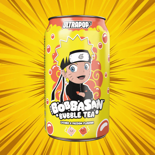 UltraPop - Bobbasan Bubble Tea 320ml (versch. Sorten) – Lychee & Passionfruit 320ml (Naruto)
