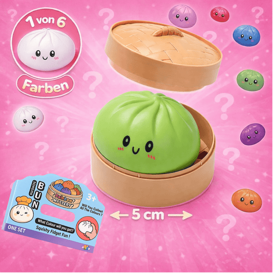 CandyPeak Mini Squishy Squeeze Dumpling Buns - Mystery Trend, Anti Stress Spielzeug 5cm (zufällige Farbe)