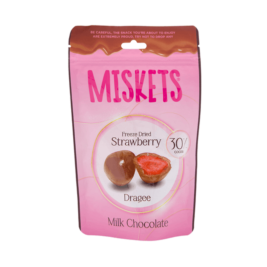 Misket Miskets - Gefriergetrocknete Erdbeeren im Schokomantel 80g