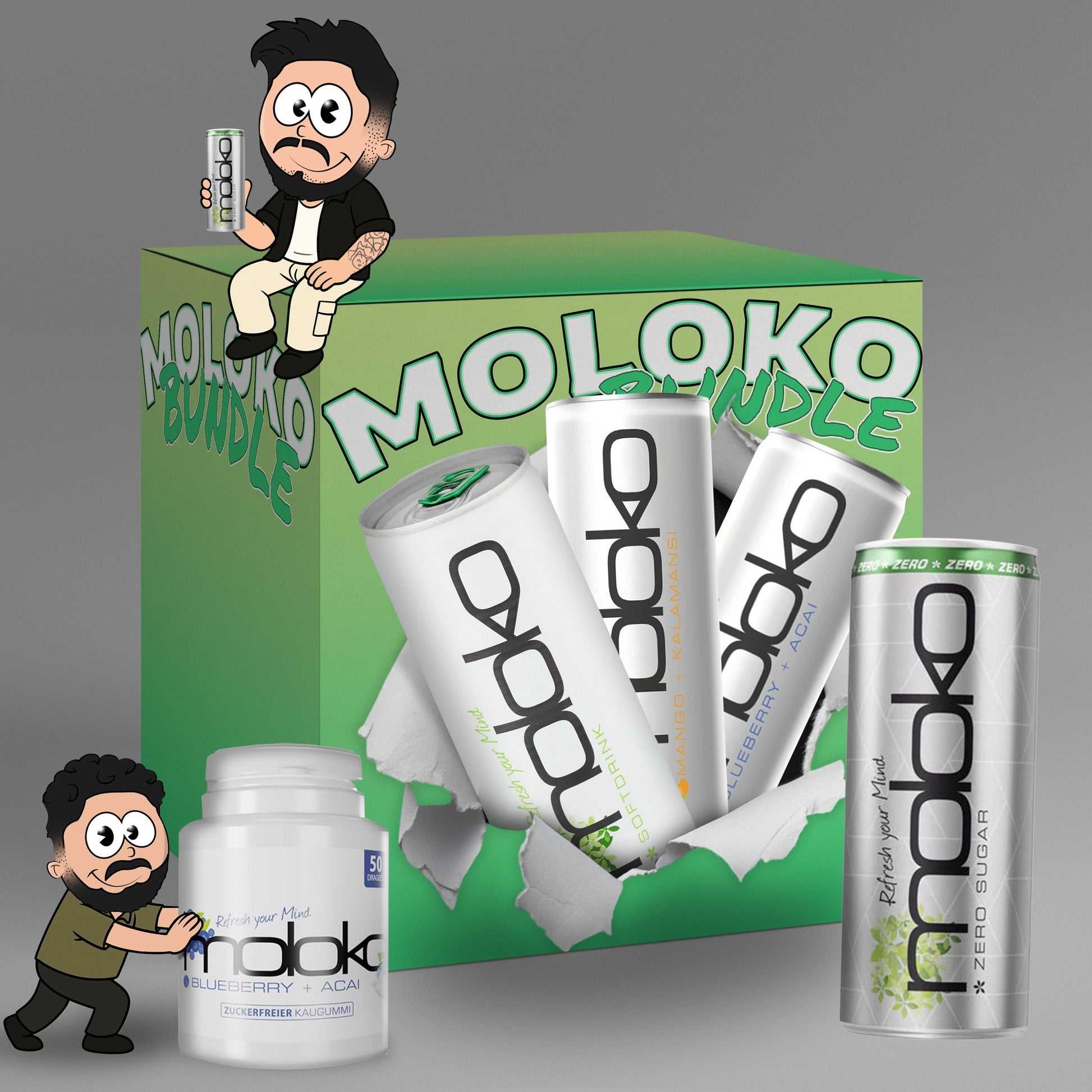 CandyPeak Moloko-Bundle (4 Dosen + gratis Kaugummi)