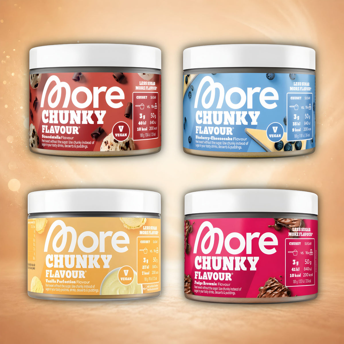 More Nutrition More Nutrition Chunky Flavour Geschmackspulver 90g/150g (versch. Sorten)
