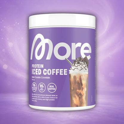 More Nutrition More Nutrition Protein Iced Coffee Dark Cookie Crumble 300g