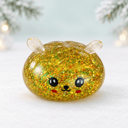 CandyPeak Mystery Squishy Buns, 100% Glitter garantiert (Christmas Edition)