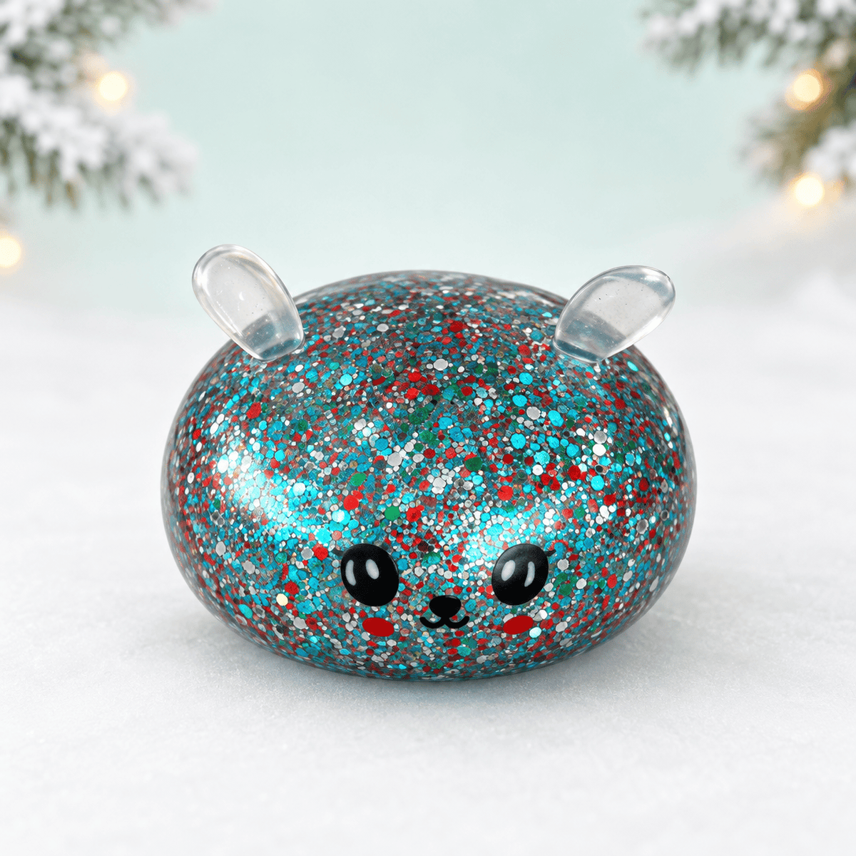 CandyPeak Mystery Squishy Buns, 100% Glitter garantiert (Christmas Edition)