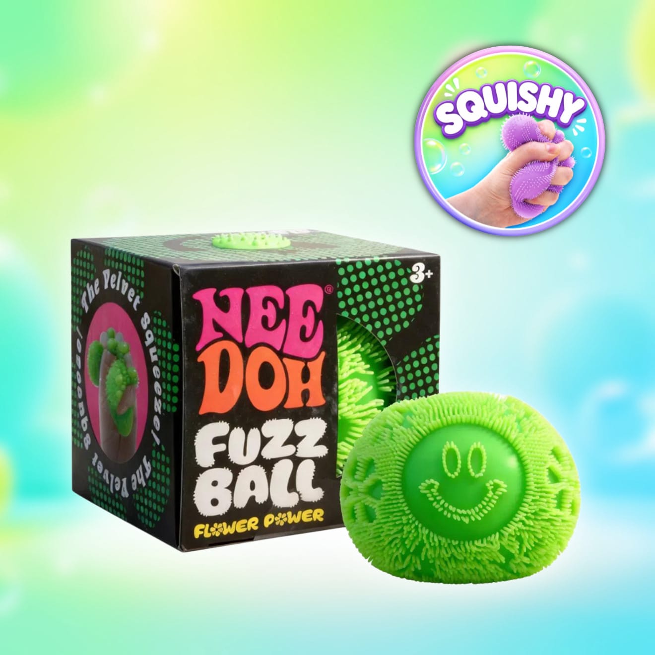 Nee Doh Nee Doh - Fuzz Ball Mystery Squishy Anti Stress Ball (versch. Farben)
