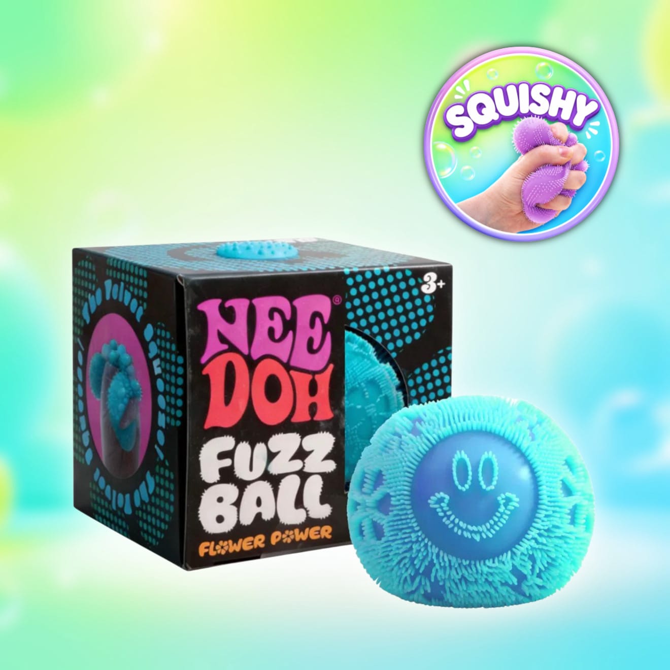 Nee Doh Nee Doh - Fuzz Ball Mystery Squishy Anti Stress Ball (versch. Farben)