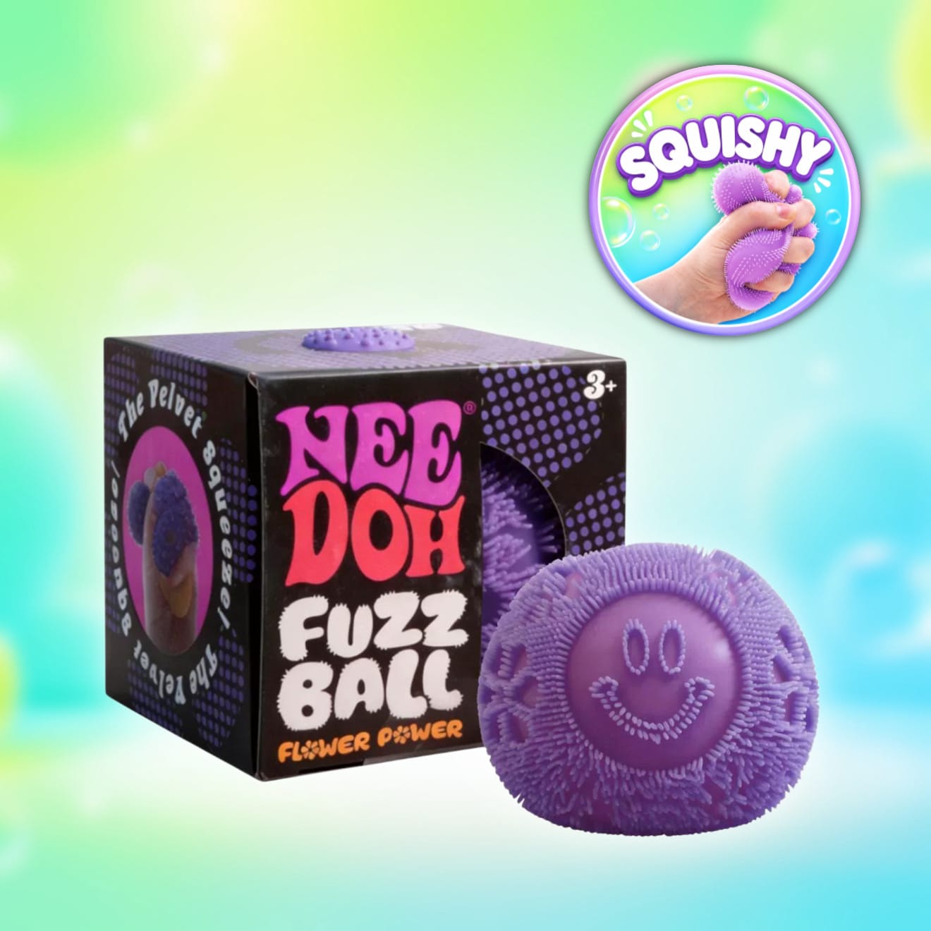 Nee Doh Nee Doh - Fuzz Ball Mystery Squishy Anti Stress Ball (versch. Farben)