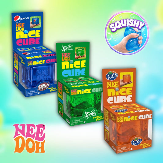 CandyPeak Nee Doh Nice Cube Beverage Edition Squishy Anti Stress Würfel (versch. Farben)