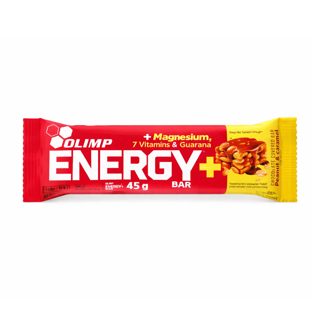 Olimp Olimp - Energy Bar Peanut Caramel  45g (+ Magnesium/Vitamins/Guarana)